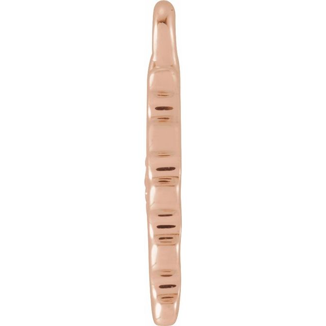 Petite Pavé® .015 CTW Natural Diamond Blue Enamel Stamp Dangle