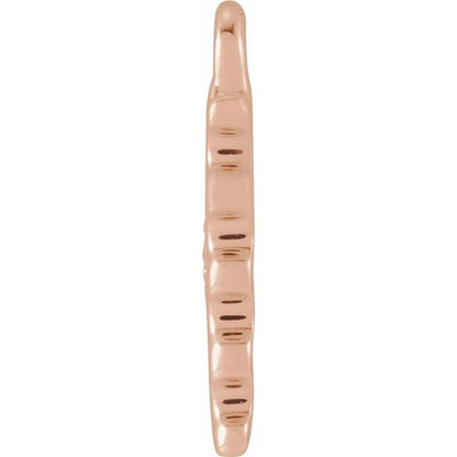 Petite Pavé® .015 CTW Natural Diamond Blue Enamel Stamp Dangle