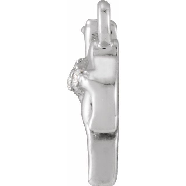 Petite Pavé® .015 CTW Natural Diamond Camel Dangle