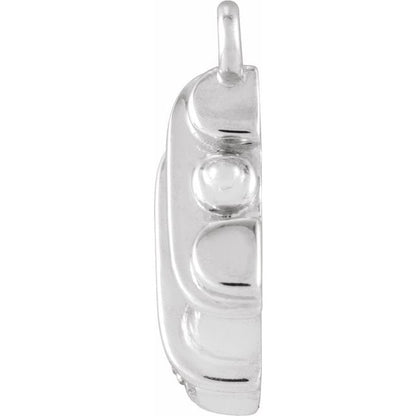 Petite Pavé® .03 CTW Natural Diamond Binoculars Dangle