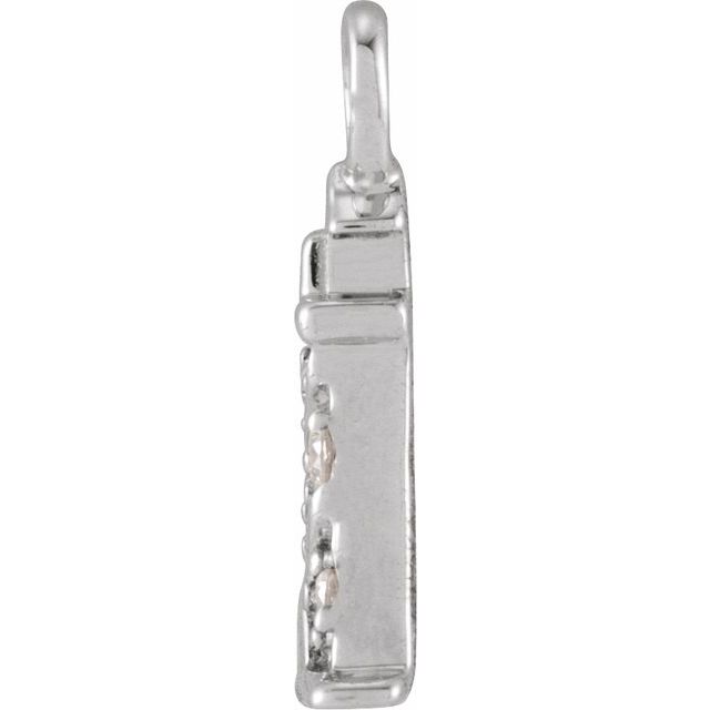 Petite Pavé® .02 CTW Natural Diamond Lighthouse Dangle