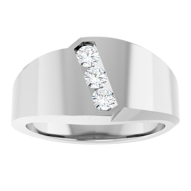 1/4 CTW Lab-Grown Diamond Band, 10.82 mm