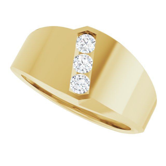 1/4 CTW Lab-Grown Diamond Band, 10.82 mm
