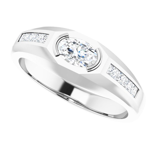 3/8 CTW Lab-Grown Diamond Band, 6.95 mm