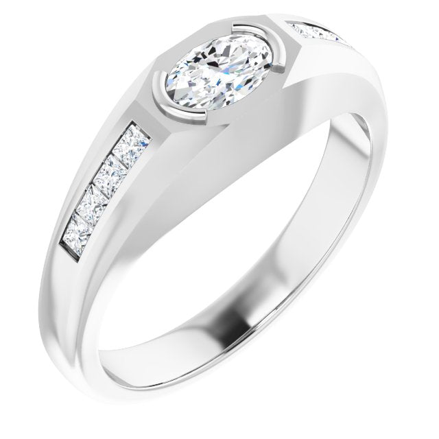 3/8 CTW Lab-Grown Diamond Band, 6.95 mm