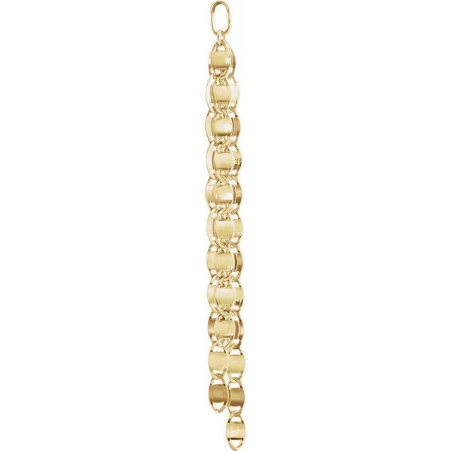 14K Yellow Gold Valentino Trio Chain Dangle
