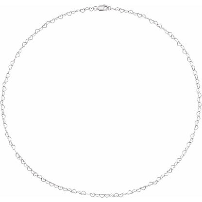 Heart 18" Chain