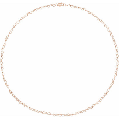 Heart 16" Chain