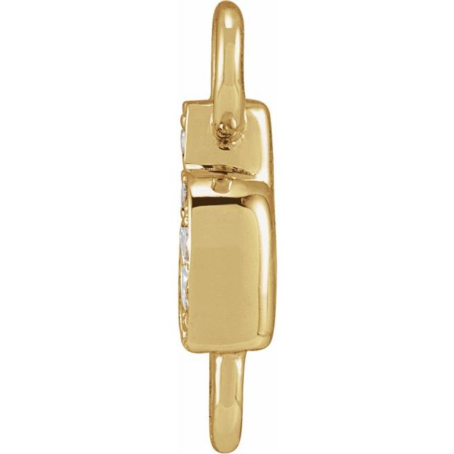 Petite Pavé® .02 CTW Natural Diamond Initial Link