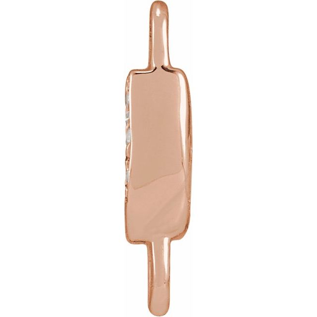 Petite Pavé® .02 CTW Natural Diamond Initial Link
