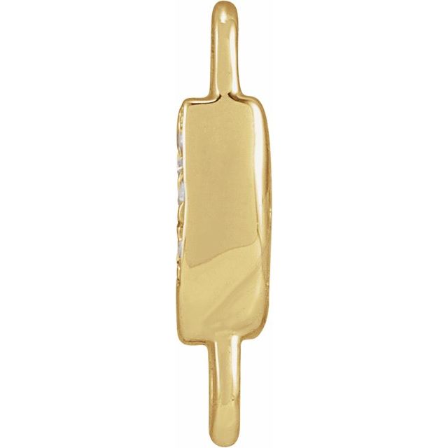 Petite Pavé® .02 CTW Natural Diamond Initial Link