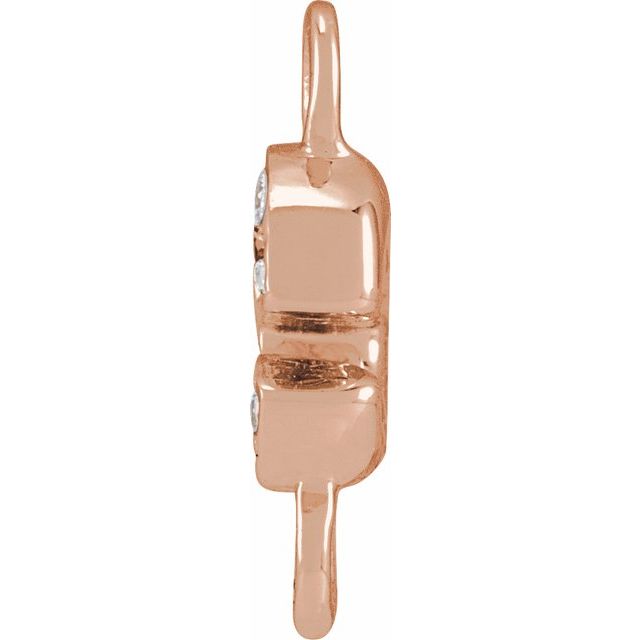 Petite Pavé® .02 CTW Natural Diamond Initial Link