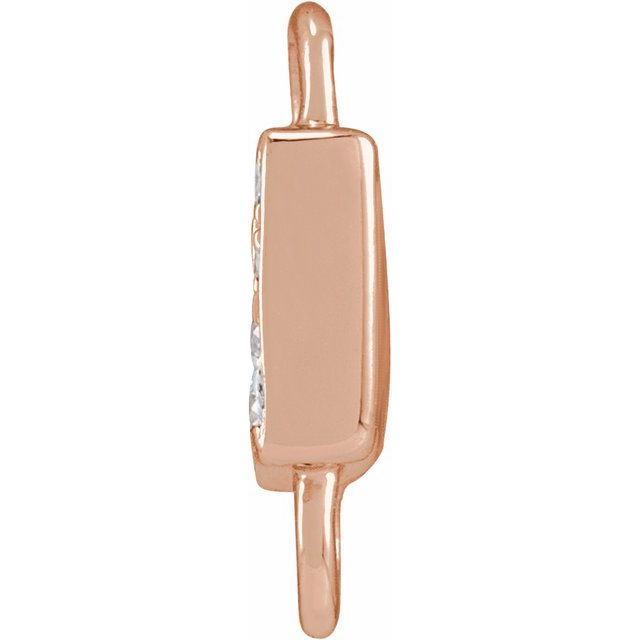 Petite Pavé® .025 CTW Natural Diamond Initial Link