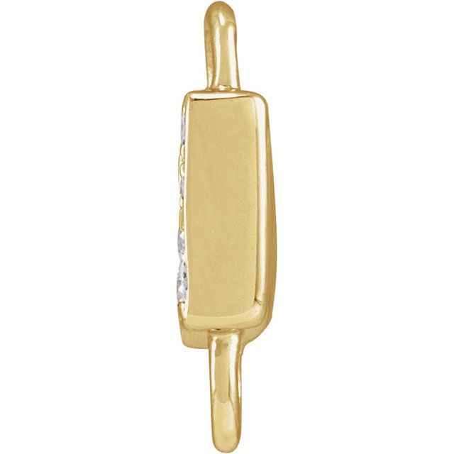 Petite Pavé® .025 CTW Natural Diamond Initial Link