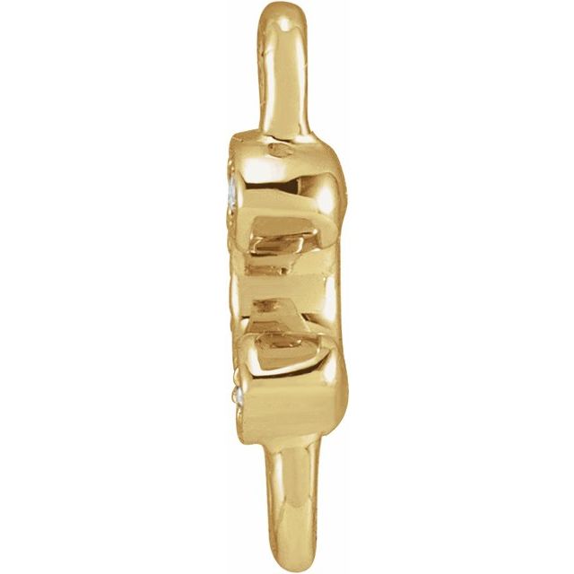 Petite Pavé® .02 CTW Natural Diamond Initial Link