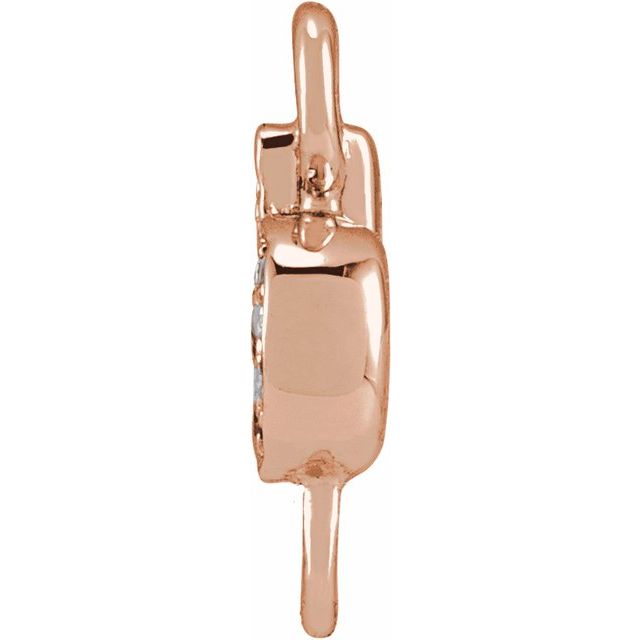 Petite Pavé® .025 CTW Natural Diamond Initial Link