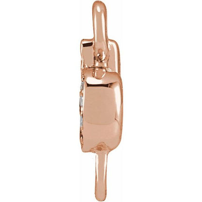 Petite Pavé® .025 CTW Natural Diamond Initial Link