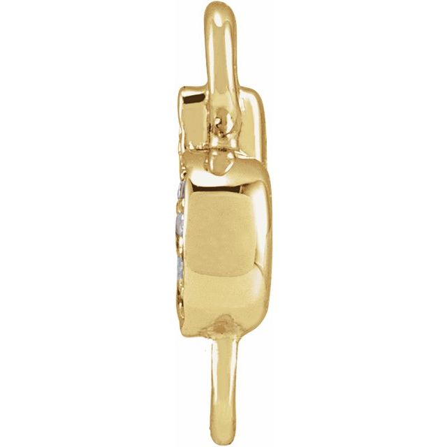 Petite Pavé® .025 CTW Natural Diamond Initial Link