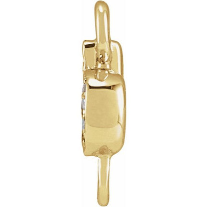 Petite Pavé® .025 CTW Natural Diamond Initial Link
