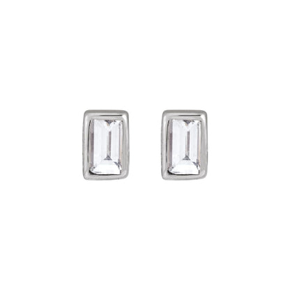 14K White Gold .03 CT Lab-Grown Diamond Stud Earring