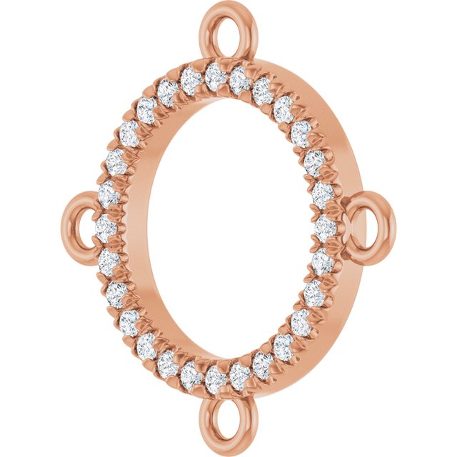 1/10 CTW Lab-Grown Diamond Link, 15.7 mm x 15.7 mm