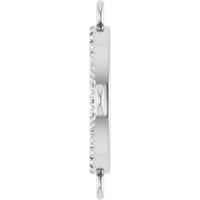 1/10 CTW Natural Diamond Link, 15.7 mm x 15.7 mm