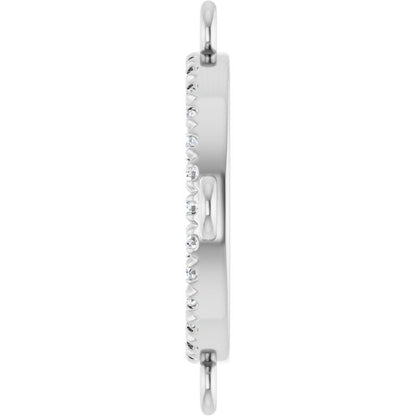 1/10 CTW Natural Diamond Link, 15.7 mm x 15.7 mm