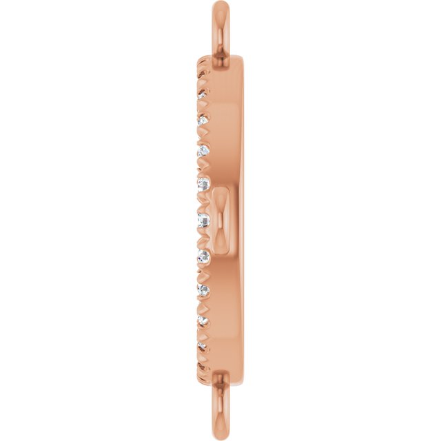 1/10 CTW Lab-Grown Diamond Link, 15.7 mm x 15.7 mm