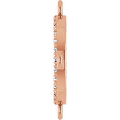 1/10 CTW Lab-Grown Diamond Link, 15.7 mm x 15.7 mm
