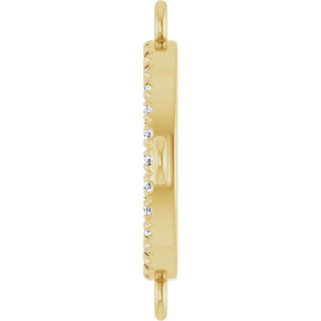 1/10 CTW Natural Diamond Link, 15.7 mm x 15.7 mm