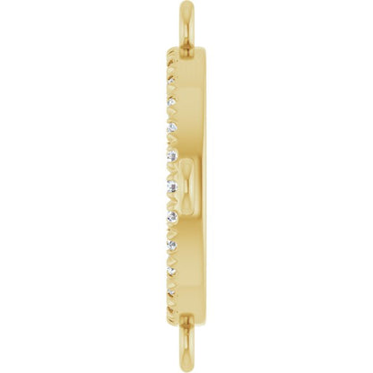 1/10 CTW Lab-Grown Diamond Link, 15.7 mm x 15.7 mm