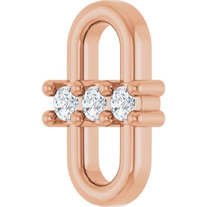 .04 CTW Natural Diamond Link