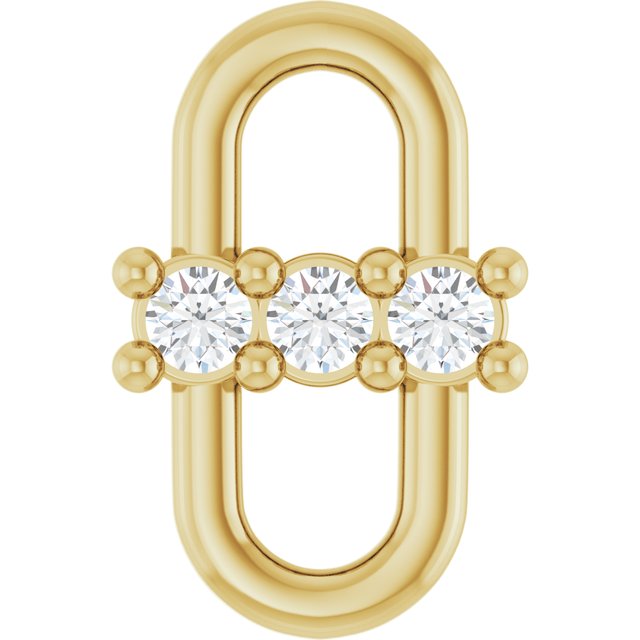 .04 CT Lab-Grown Diamond Link, 5.9 mm x 9 mm