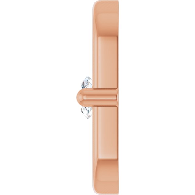 .08 CT Natural Diamond Link, 5.6 mm x 9 mm