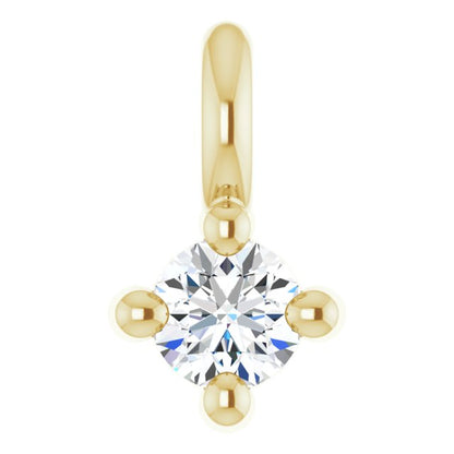 .015 CT Natural Diamond Dangle, 2.3 mm x 4 mm
