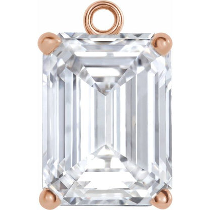 1/3 CT Lab-Grown Diamond 4-Prong Basket Dangle