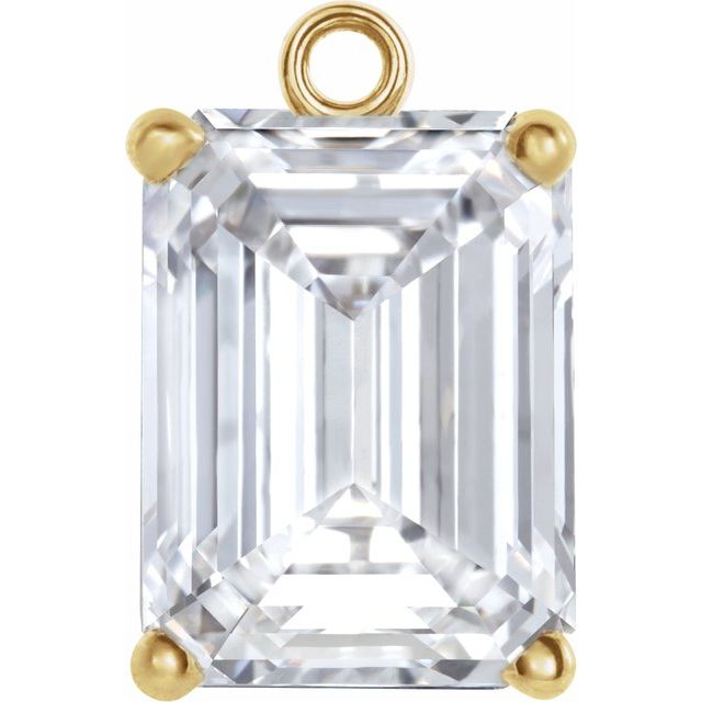 1/4 CT Natural Diamond 4-Prong Basket Dangle