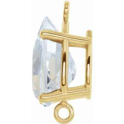 1/2 CT Natural Diamond 4-Prong Link
