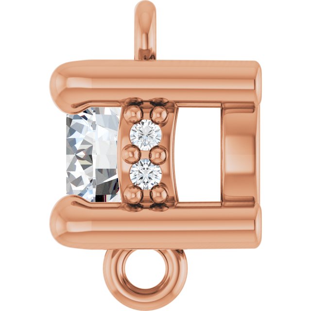 1/5 CTW Natural Diamond Hidden Halo-Style Link