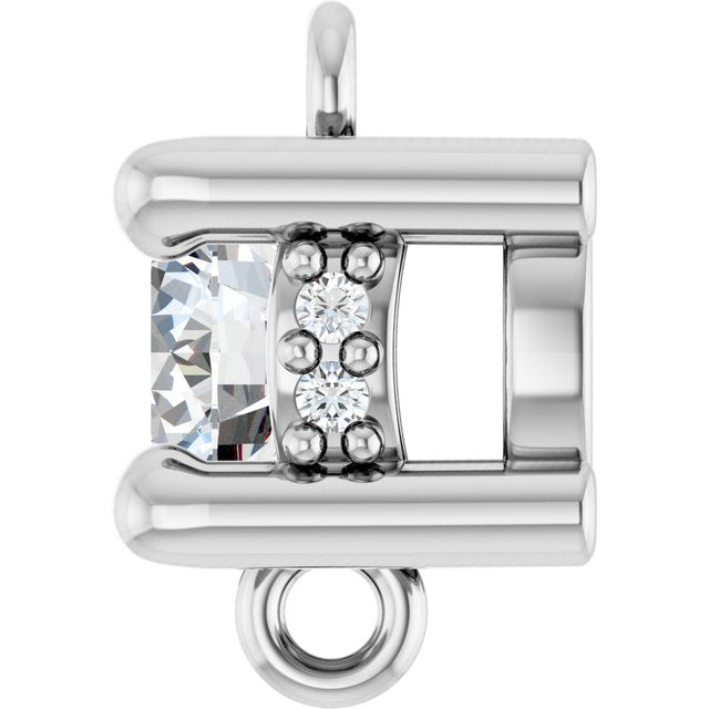 1/4 CTW Lab-Grown Diamond Hidden Halo-Style Link