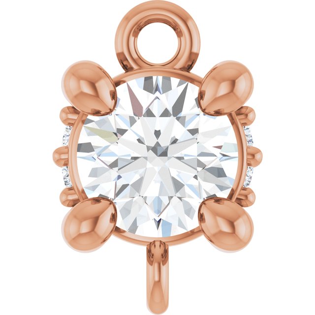 1/4 CTW Lab-Grown Diamond Hidden Halo-Style Link