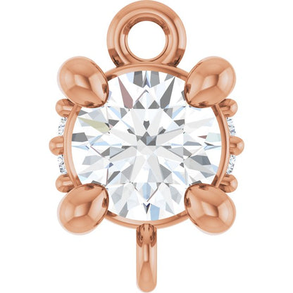 1/4 CTW Lab-Grown Diamond Hidden Halo-Style Link