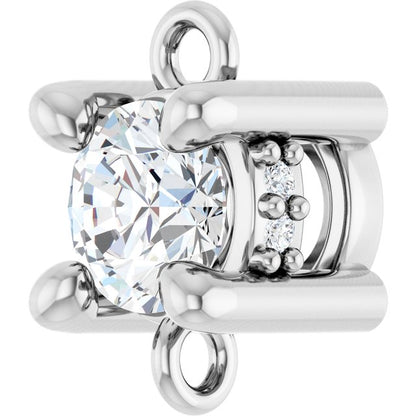 1/5 CTW Natural Diamond Hidden Halo-Style Link