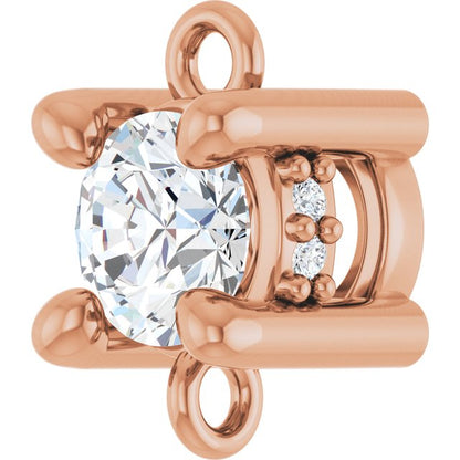 1/5 CTW Natural Diamond Hidden Halo-Style Link