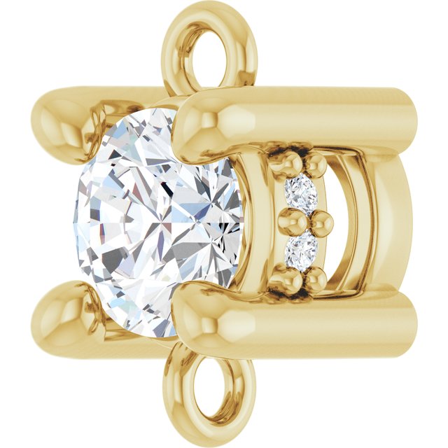 1/5 CTW Natural Diamond Hidden Halo-Style Link