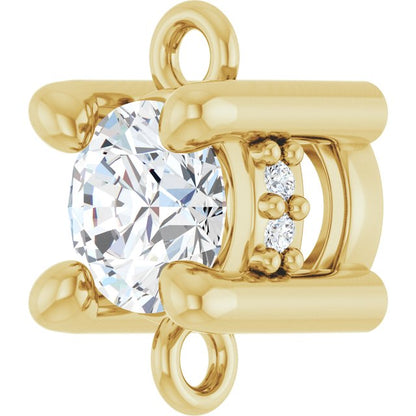 1/5 CTW Natural Diamond Hidden Halo-Style Link