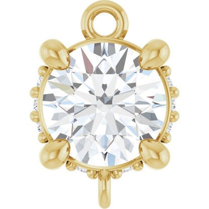 1/4 CTW Lab-Grown Diamond Hidden Halo-Style Link