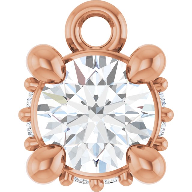 1/4 CTW Lab-Grown Diamond Hidden Halo Dangle
