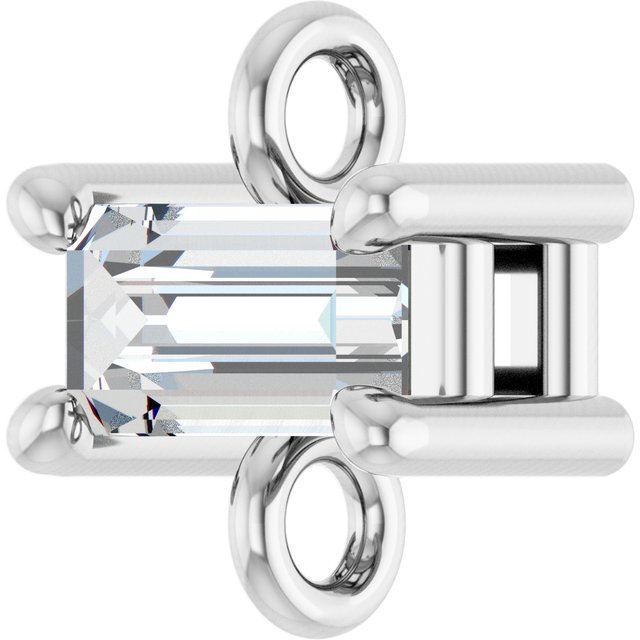 1/8 CT Natural Diamond 4-Prong Link