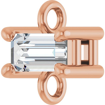1/8 CT Lab-Grown Diamond 4-Prong Link